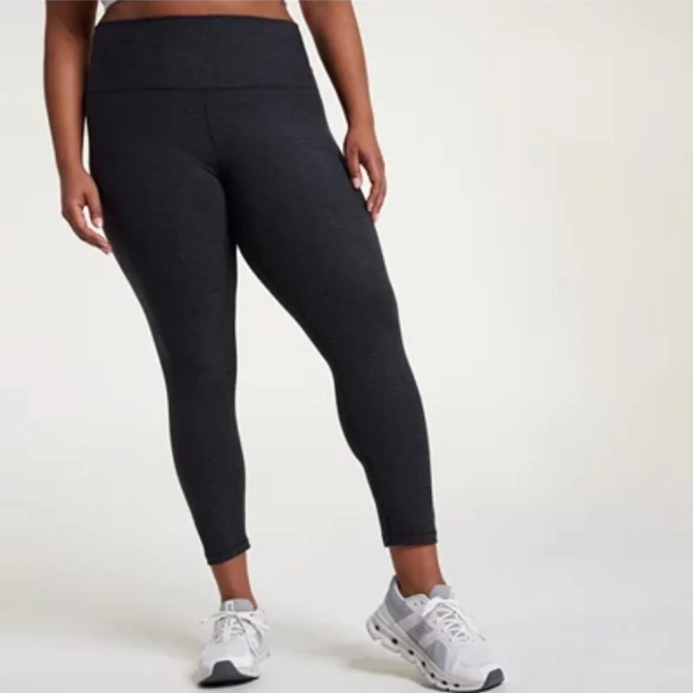 CALIA Women's LustraLux 7/8 Legging: PURE BLACK/GRAY: NEW WITH TAGS: SIZE LARGE